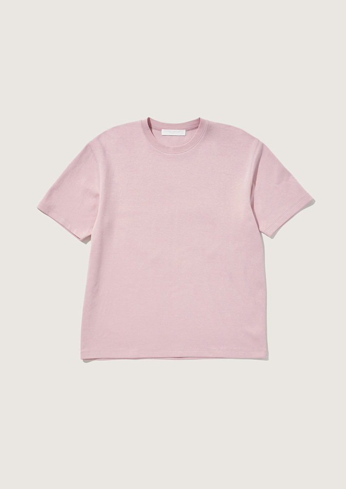 플랙 솔리드 티셔츠 핑크