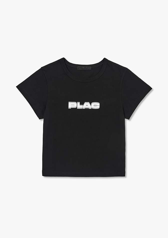 [앨리스펑크 pick&#039;s]베이직 로고 크롭 티셔츠 블랙